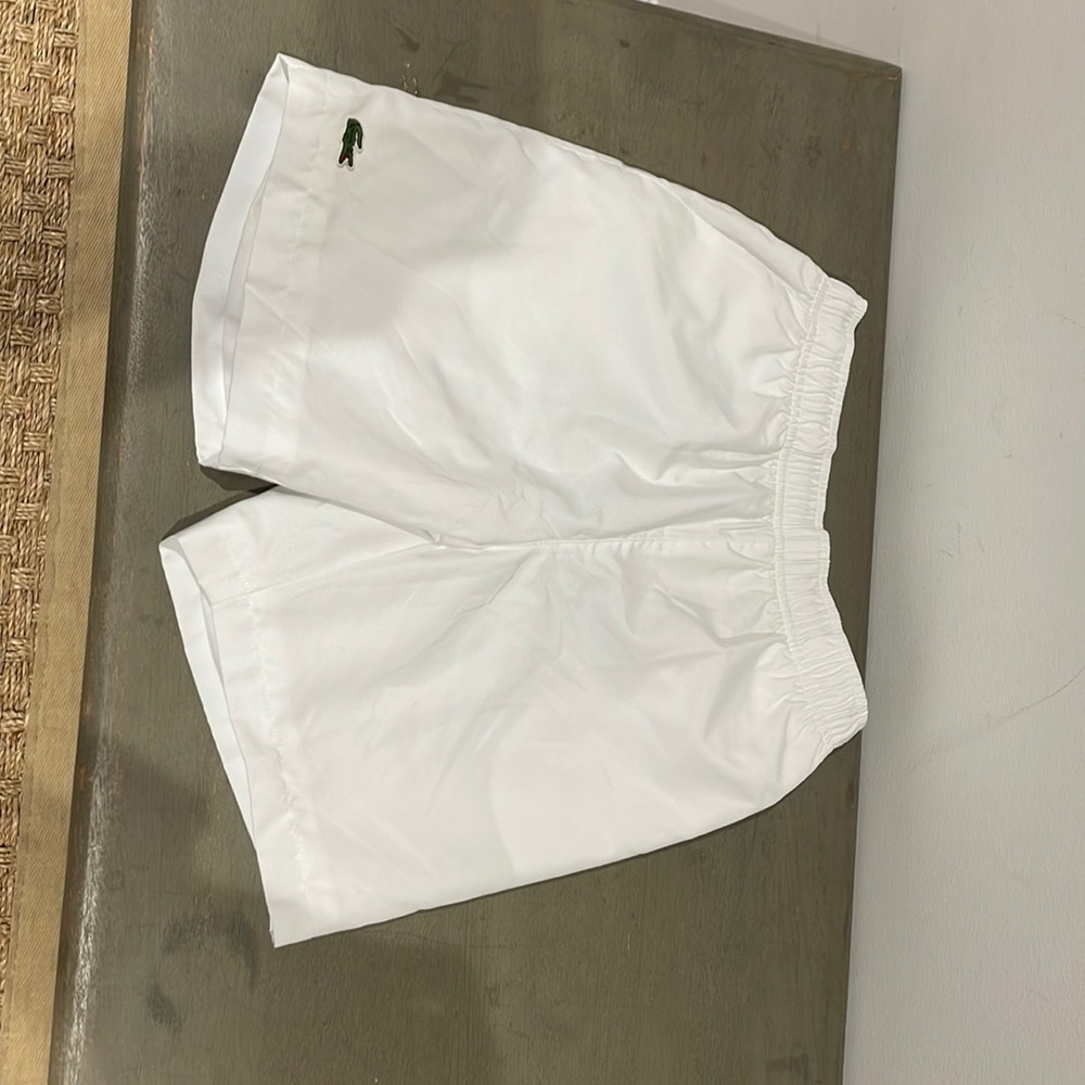 Lacoste size 10 white shorts
